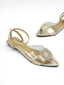 BALETA ROXXI - ACETATO X FEDERICA DORADO- TACON 1.5- BALETA- CALZADO CACHATINA