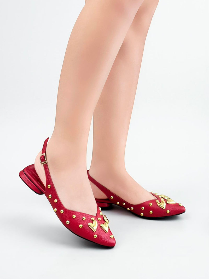 BALETA CORAZ- BAMBIE ROJO - BALETA 1.5- BALETA - CALZADO CACHATINA