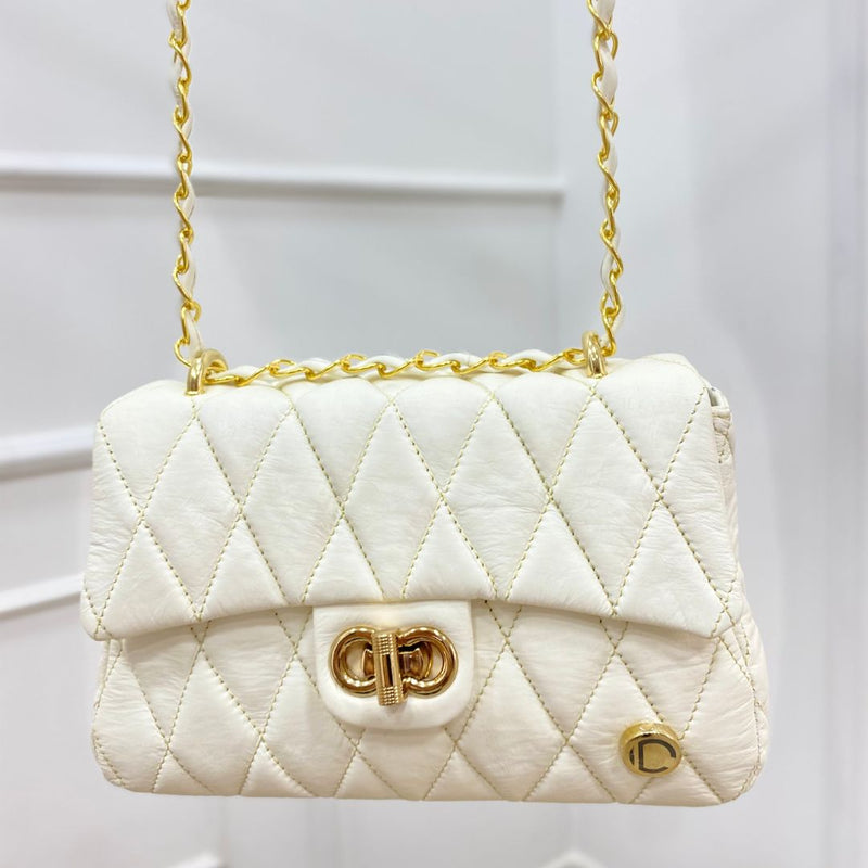 BOLSO CACHATINA - RIVER BAG - CUERO TALCO