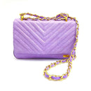 BOLSO CACHATINA - KATRINA BAG - CUERO DEJAVU LILA