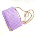 BOLSO CACHATINA - KATRINA BAG - CUERO DEJAVU LILA