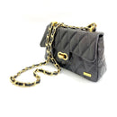 BOLSO CACHATINA - RIVER BAG - CUERO NEGRO