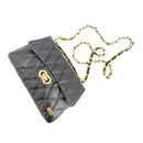 BOLSO CACHATINA - RIVER BAG - CUERO NEGRO