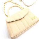 BOLSO CACHATINA - CITY BAG - CUERO PERGAMINO