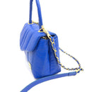 BOLSO CACHATINA - CITY BAG - CUERO AZUL PRINCESA