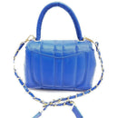 BOLSO CACHATINA - CITY BAG - CUERO AZUL PRINCESA