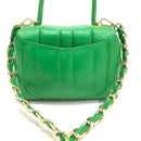 BOLSO CACHATINA - CITY BAG - CUERO VERDE LOZZA