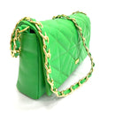 BOLSO CACHATINA - KLOE BAG - CUERO VERDE  LOZZA