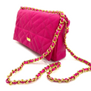 BOLSO CACHATINA - KLOE BAG - CUERO FUCSIA