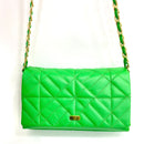 BOLSO CACHATINA - KLOE BAG - CUERO VERDE  LOZZA