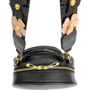 BOLSO CACHATINA - NORI BAG - CUERO NEGRO