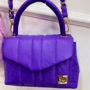 BOLSO CACHATINA - CITY BAG - CUERO AZUL BIGARA