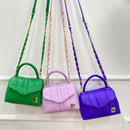 BOLSO CACHATINA - CITY BAG - CUERO AZUL BIGARA