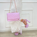 BOLSO CACHATINA - KATRINA BAG - CUERO LILA