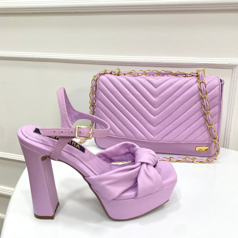 BOLSO CACHATINA - KATRINA BAG - CUERO LILA