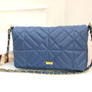 BOLSO CACHATINA - KLOE BAG - CUERO AZUL SOMBRA