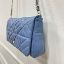 BOLSO CACHATINA - KLOE BAG - CUERO AZUL SOMBRA