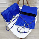 BOLSO CACHATINA - NAELA BAG - CUERO AZUL PRINCESA