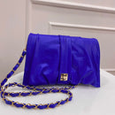 BOLSO CACHATINA - NAELA BAG - CUERO AZUL PRINCESA