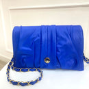 BOLSO CACHATINA - NAELA BAG - CUERO AZUL PRINCESA