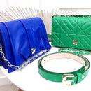 BOLSO CACHATINA - NAELA BAG - CUERO AZUL PRINCESA