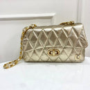 BOLSO CACHATINA - RIVER BAG - CUERO DORADO