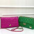 BOLSO CACHATINA - RIVER BAG - CUERO VERDE LOZZA