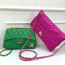 BOLSO CACHATINA - RIVER BAG - CUERO VERDE LOZZA