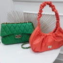 BOLSO CACHATINA - RIVER BAG - CUERO VERDE LOZZA