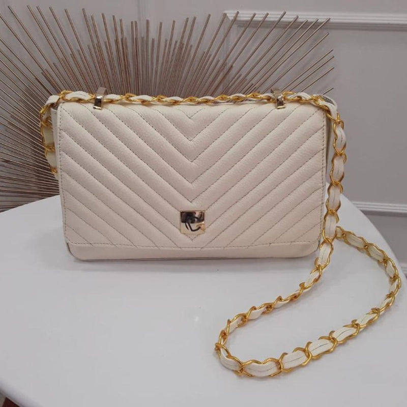 BOLSO CACHATINA - KATRINA BAG - CUERO TALCO