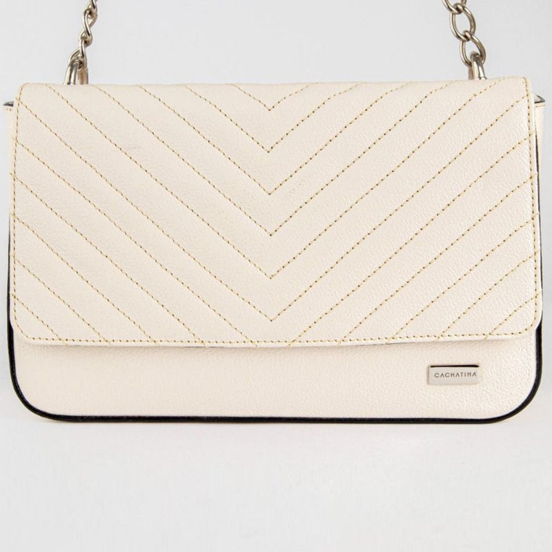BOLSO CACHATINA - SUNRISE - CUERO BLANCO