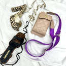 BOLSO CACHATINA - TRIXIE BAG - CUERO TAUPE (RIATA MORADA)