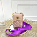 BOLSO CACHATINA - TRIXIE BAG - CUERO TAUPE (RIATA MORADA)