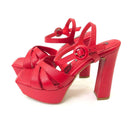 CALZADO CACHATINA - PLA 30 MUJER - NAGORE - CUERO ROJO - TACON 12.5 CM