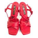 CALZADO CACHATINA - PLA 30 MUJER - NAGORE - CUERO ROJO - TACON 12.5 CM