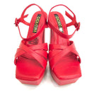 CALZADO CACHATINA - PLA 30 MUJER - NAGORE - CUERO ROJO - TACON 12.5 CM