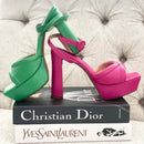 CALZADO CACHATINA - PLA 30 MUJER - LETONIA - CUERO FUCSIA - TACON 12.5 CM