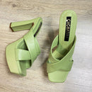 CALZADO CACHATINA - PLA 30 MUJER - COLTEN - CUERO ALOE - TACON 12.5 CM