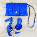 BOLSO CACHATINA - NAELA BAG - CUERO AZUL PRINCESA