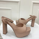 CALZADO CACHATINA - PLA 30 MUJER - GRECIA - CUERO TAUPE - TACON 12.5 CM