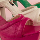 CALZADO CACHATINA - PLA 30 MUJER - LETONIA - CUERO FUCSIA - TACON 12.5 CM