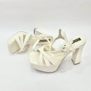 CALZADO CACHATINA - PLA 30 MUJER - NAGORE - CUERO TALCO - TACON 12.5 CM