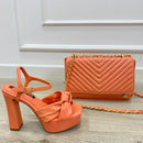 CALZADO CACHATINA - PLA 30 MUJER - SPECIAL - CUERO PERA - TACON 12.5 CM