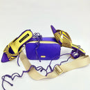 BOLSO CACHATINA - CELESTA BAG - CUERO MORADO