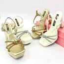 CALZADO CACHATINA - PLA 30 MUJER - PLAYENY - CUERO DORADO - TACON 12.5 CM